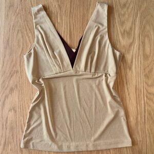 2000’s Tres Bien brown cami tank top